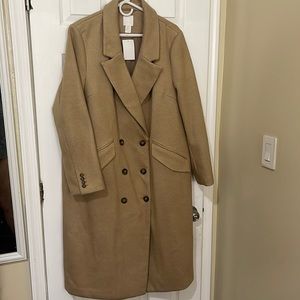 H&M Camel colored/ beige Coat brand new!